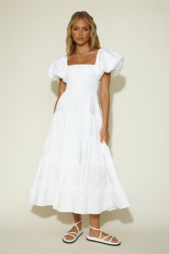 Adela Maxi Dress White Product Image