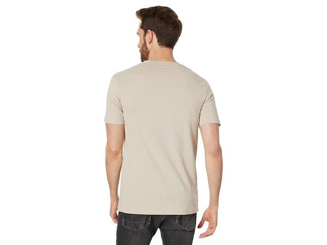 AllSaints Brace Contrast Short Sleeve Crew (Grey) Men's Clothing Product Image