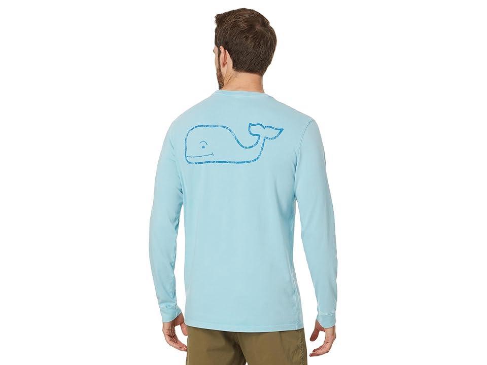 Vineyard Vines Heritage Wash VV Long Sleeve Tee (Cape ) Men's T Shirt Product Image