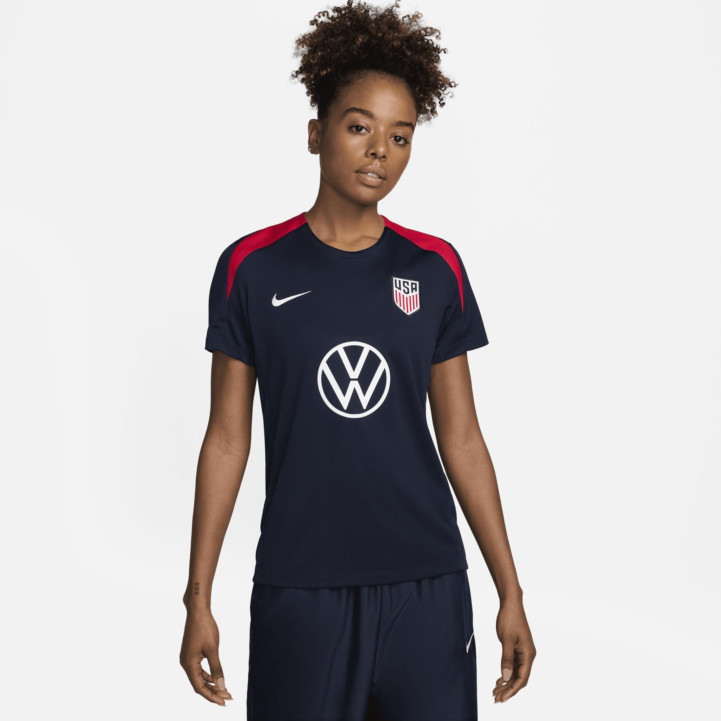 USMNT Strike Nike Women's Dri-FIT Soccer Short-Sleeve Knit Top Product Image