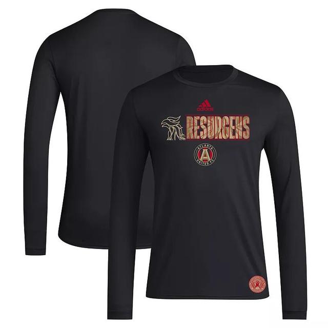 Mens adidas Black Atlanta United FC 2024 Jersey Hook AEROREADY Long Sleeve T-Shirt Product Image