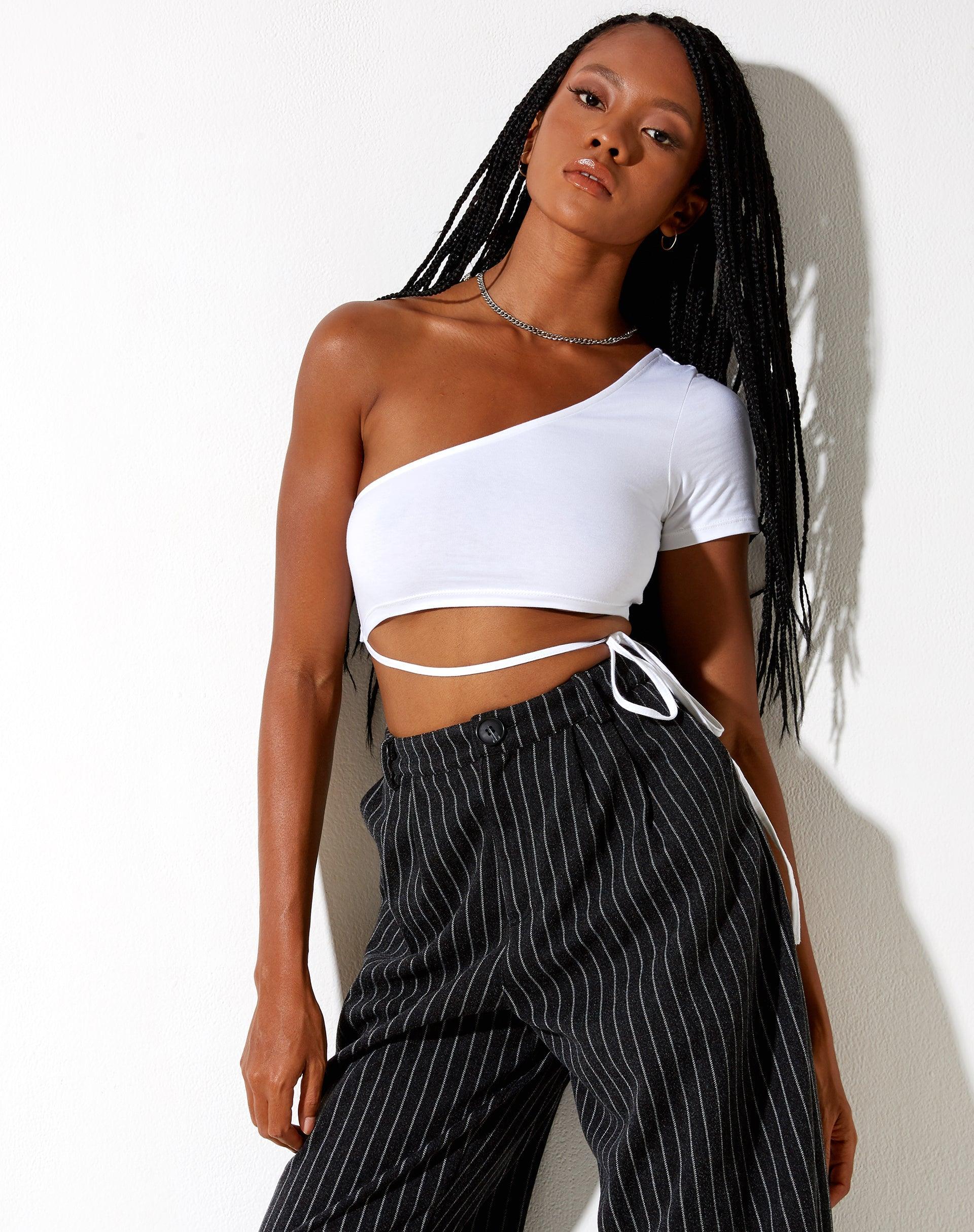 Shanon Crop Top in White Product Image