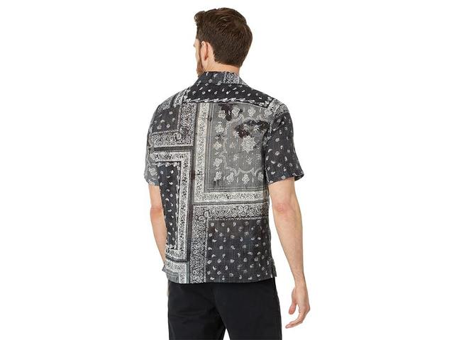 AllSaints Tijuana Bandana Print Short Sleeve Cotton Button-Up Shirt Product Image