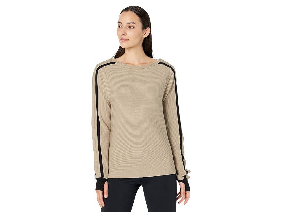 Blanc Noir Sporty Portola Sweater (Greige Women's Clothing Product Image