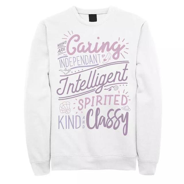 Mens Disney Princess Moms Attributes Word Stack Sweatshirt Product Image