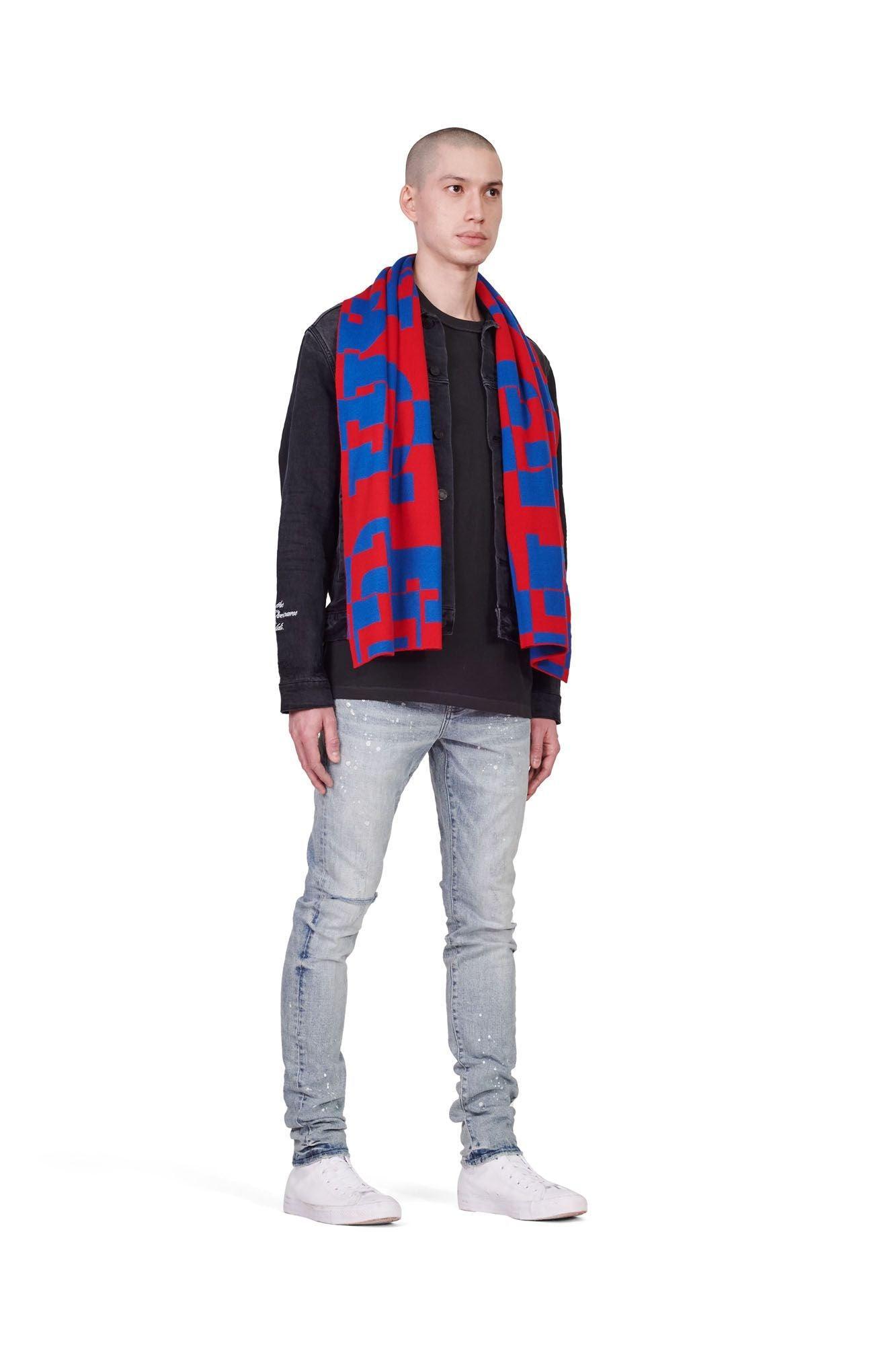 P905 SCARF - Exclusive Hidden Type Blue/Red Male Product Image