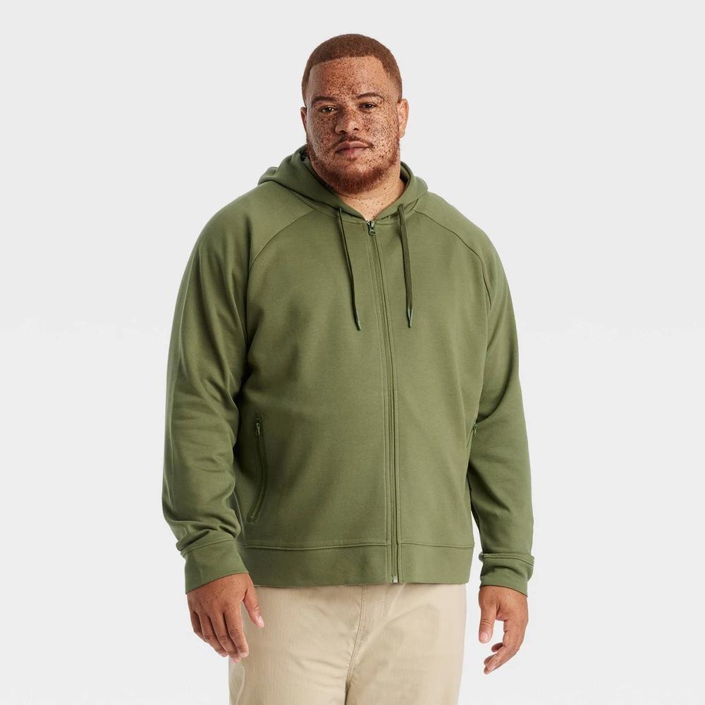 Mens Big Ponte Full-Zip Hoodie - All In Motion 2XL Product Image