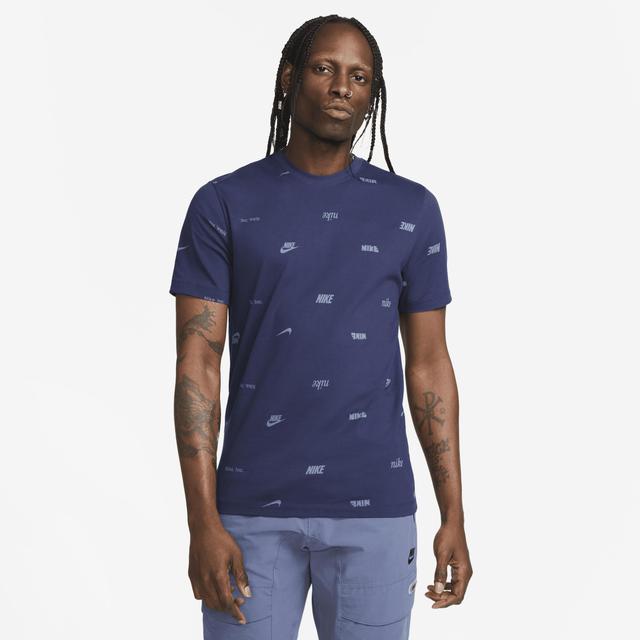 Nike Men's Club Allover Print T-Shirt Product Image