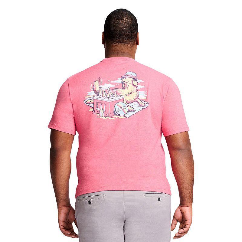 Big & Tall IZOD Saltwater Graphic Tee, Mens Rapture Pink Product Image