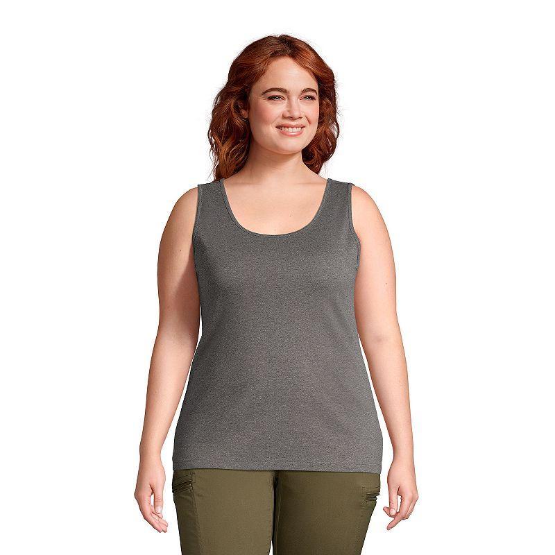 Lands End Womens Tall Cotton Tank Top Product Image