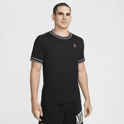 NikeCourt Heritage Men's Short-Sleeve Tennis Top Product Image