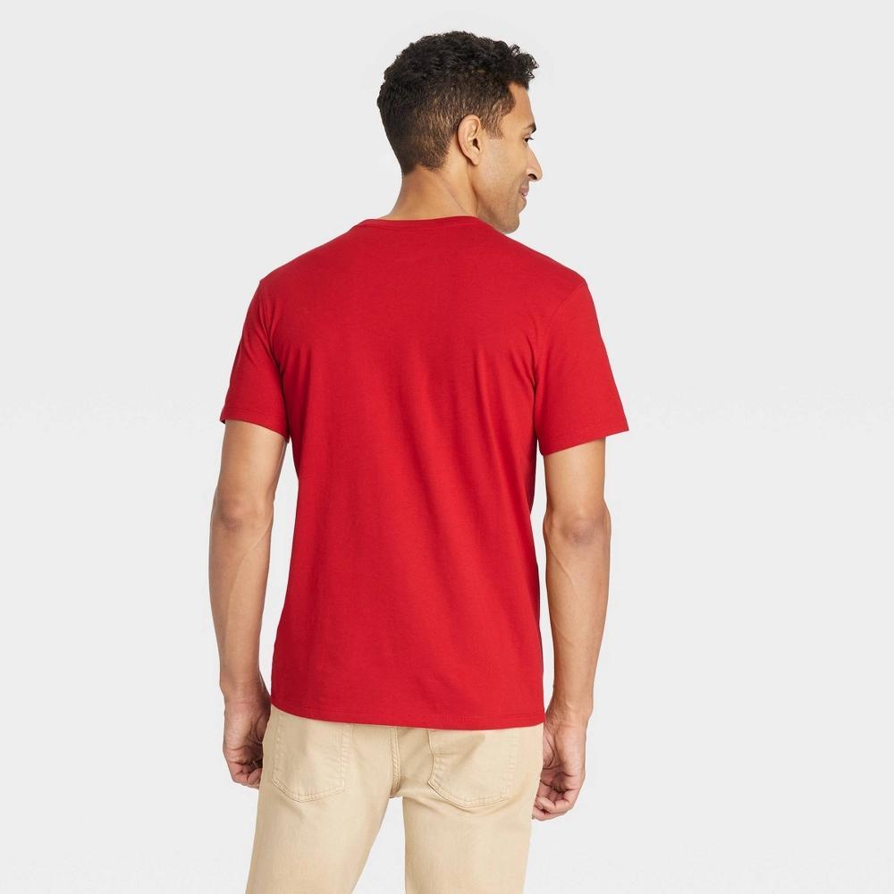 Mens Every Wear Short Sleeve T-Shirt - Goodfellow & Co Red Velvet XL Product Image