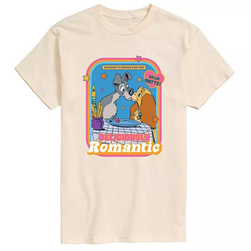 Disneys Lady and the Tramp Big & Tall Romantic Graphic Tee, Mens Product Image