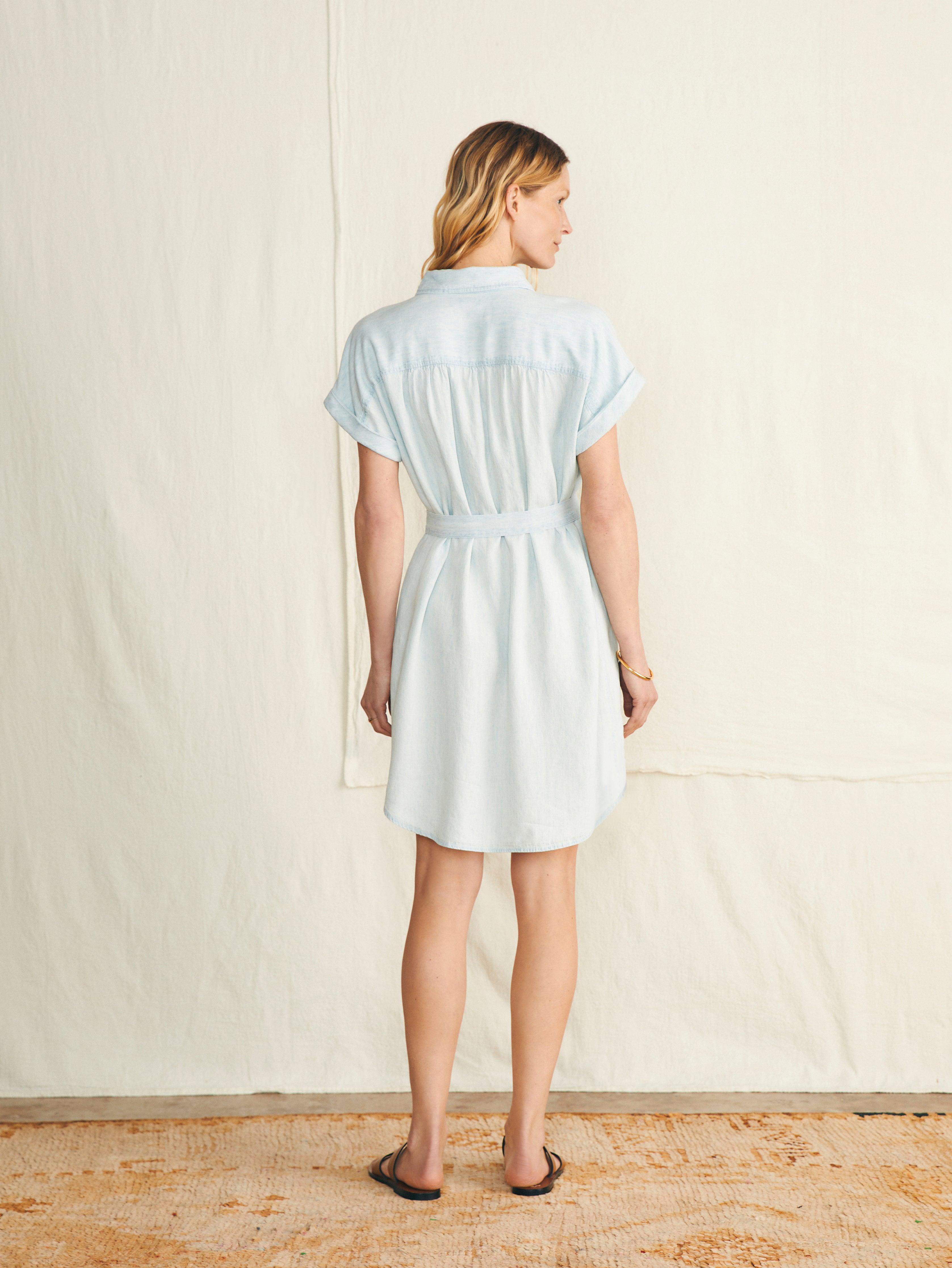 Tried & True Breeze Shirtdress - Icy Blue Wash Female Product Image