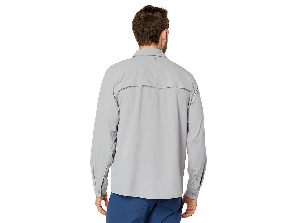 The North Face First Trail UPF Long Sleeve Shirt (Meld Grey) Men's Clothing Product Image