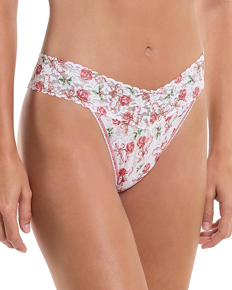 Hanky Panky Printed Original Rise Thong (Be Mine Print) Women's Underwear Product Image