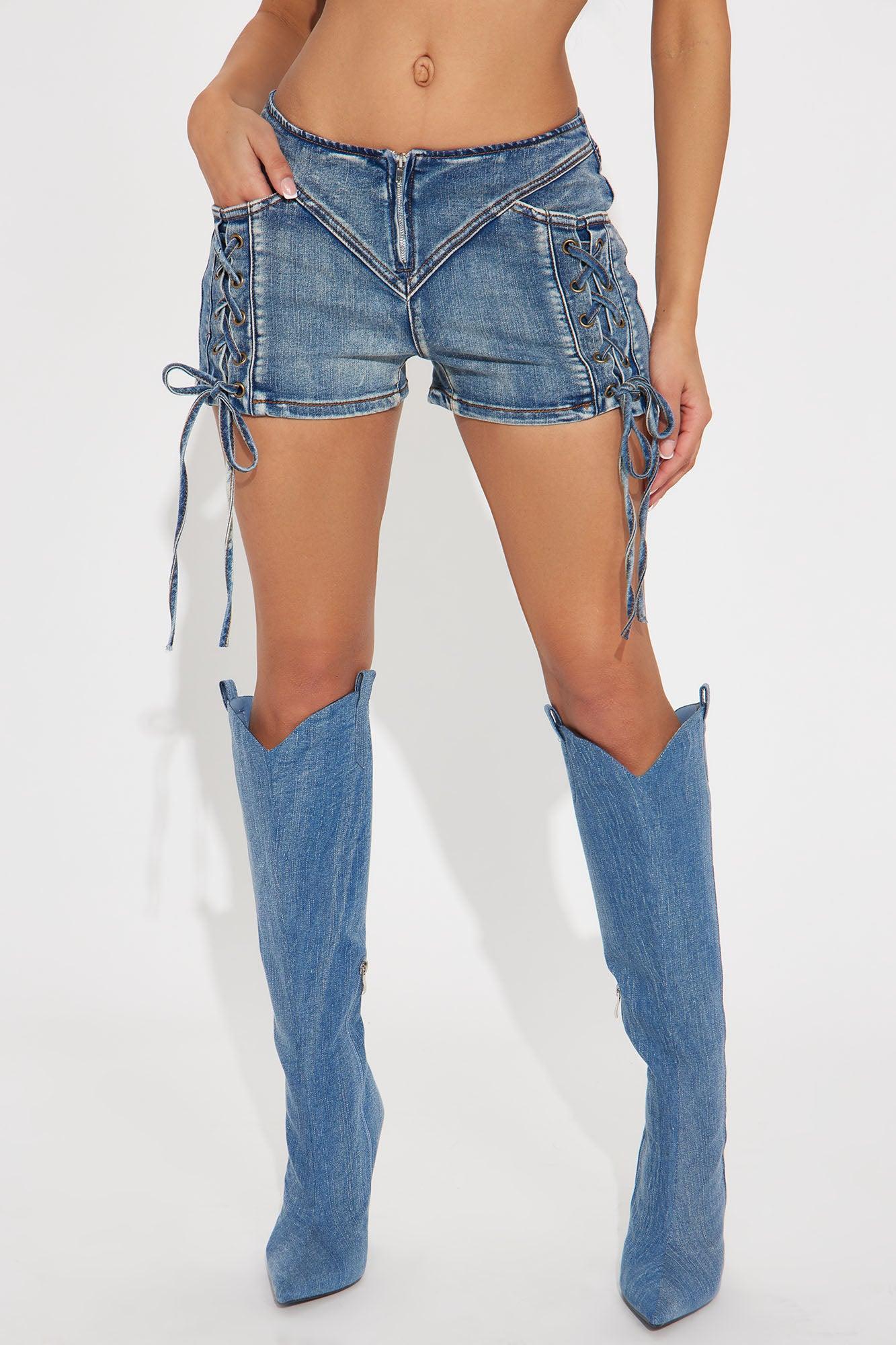 By The Way Denim Shorts - Medium Wash Product Image