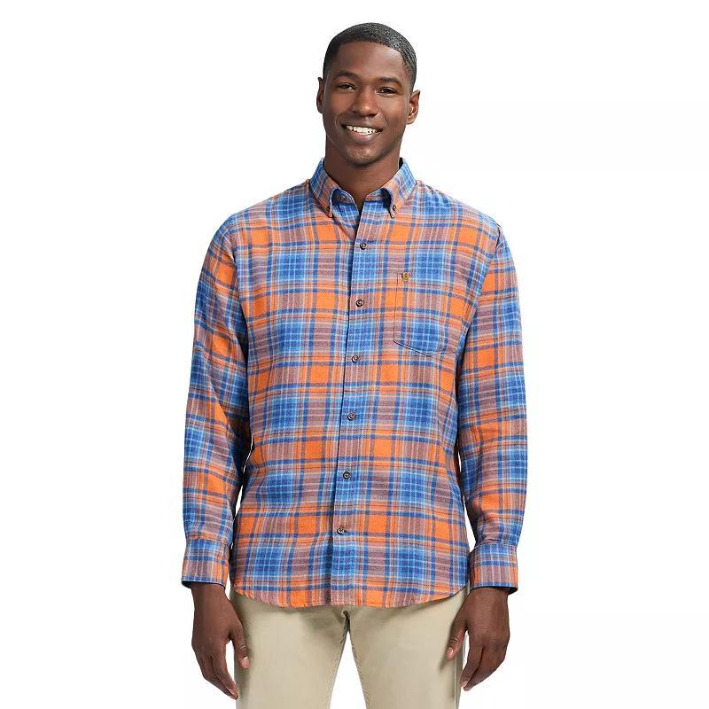 Mens IZOD Stratton Flannel Long Sleeve Button Down Shirt Product Image