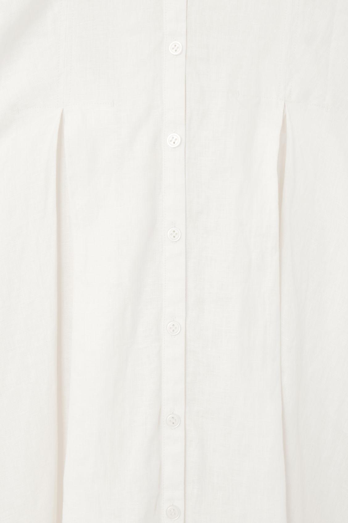 PLEATED A-LINE MIDI SHIRT DRESS Product Image