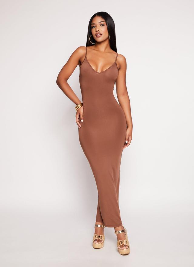 Womens Daisy V Neck Bodycon Maxi Dress Product Image