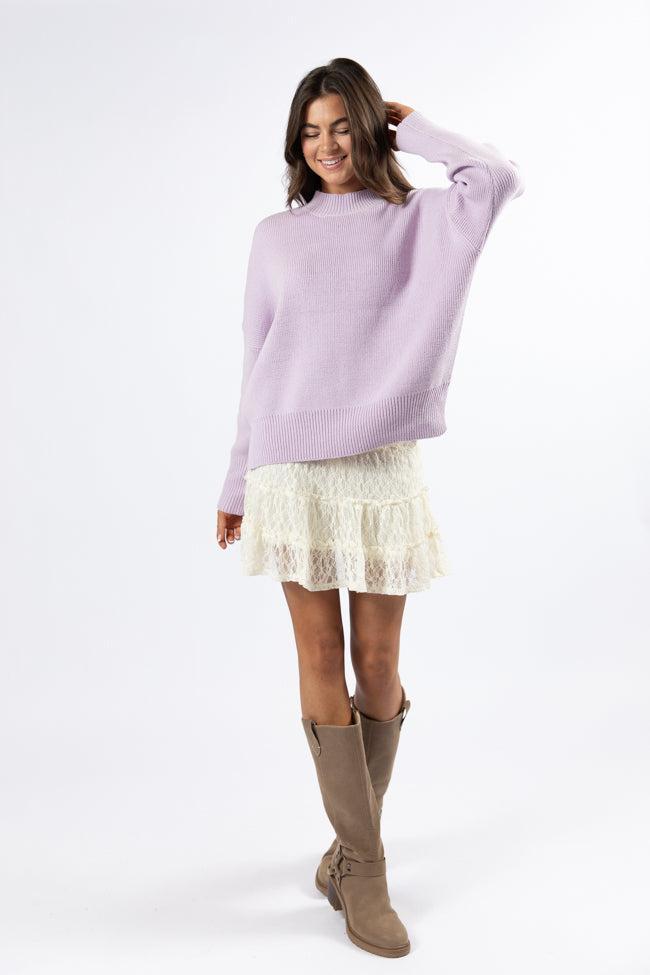 A Great Escape Lilac Oversized Sweater Product Image