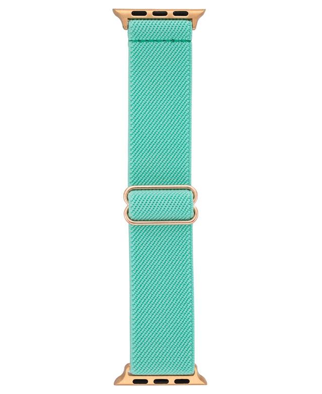 WITHit Womens Teal Woven Elastic Band Compatible with 38/40/41mm Apple Watch - Teal Product Image