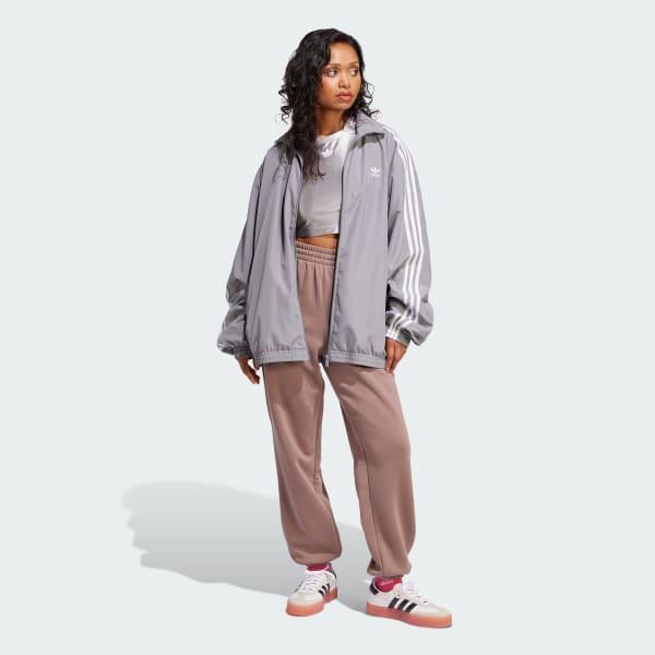 adidas Essentials Fleece Loose Joggers Glow Pink 2XS Womens Product Image