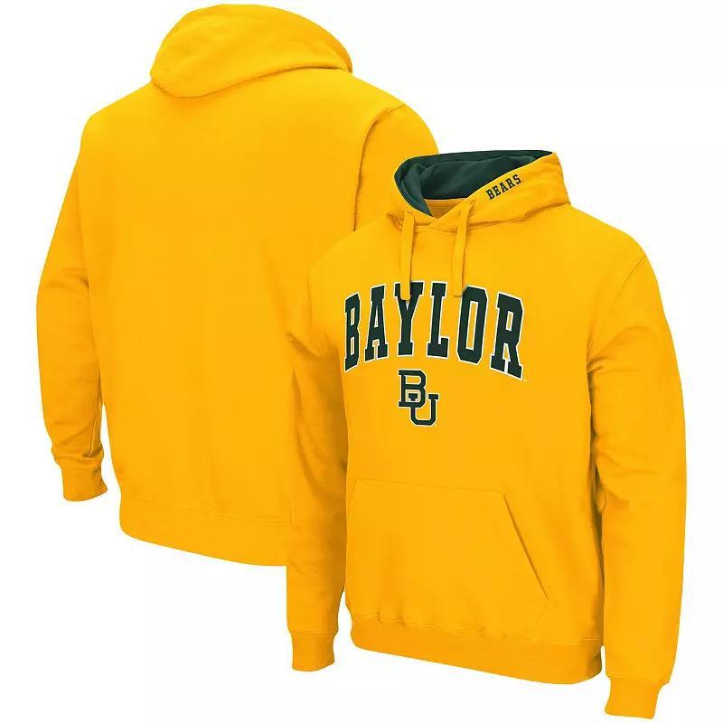 Mens Colosseum Gold Baylor Bears Arch & Logo 3.0 Pullover Hoodie BAY Gold Product Image