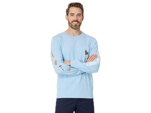 Vineyard Vines Oktoberfest Wiener Dog Long Sleeve Tee (Jake ) Men's T Shirt Product Image