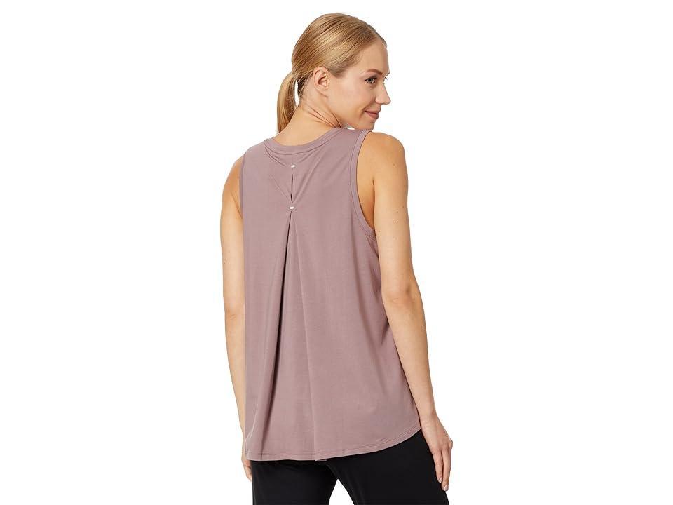 L.L.Bean Beyond Soft Pleat-Back Tank (Smoky Mauve) Women's Clothing Product Image