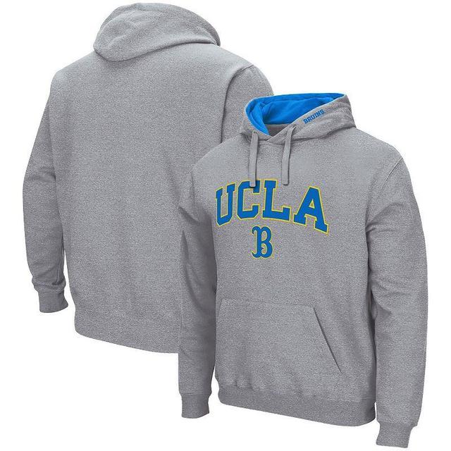 Mens Colosseum Heathered Gray UCLA Bruins Arch & Logo 3.0 Pullover Hoodie Product Image