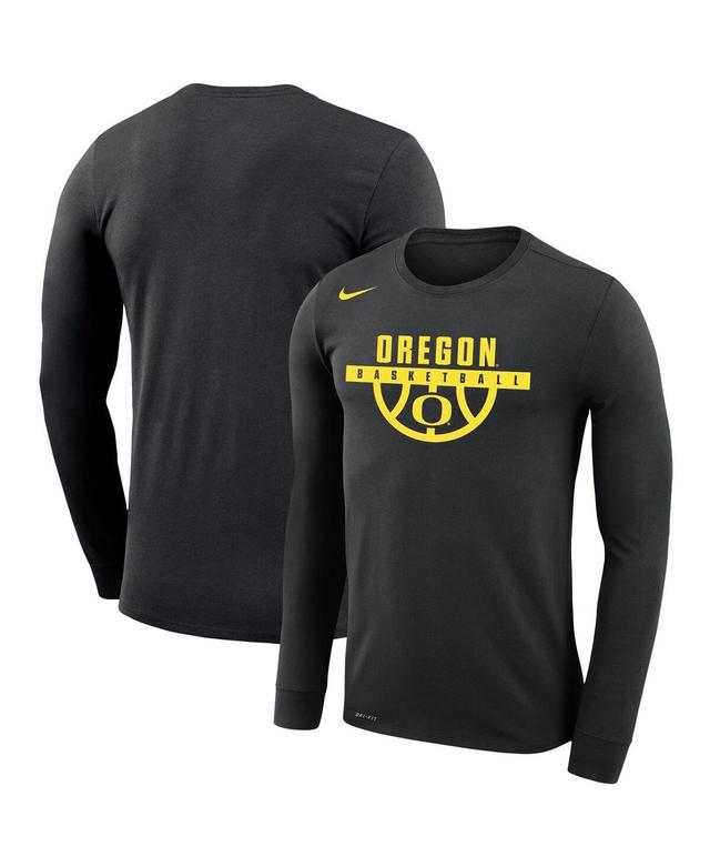 Mens Nike Oregon Ducks Basketball Drop Legend Long Sleeve Performance T-Shirt Product Image