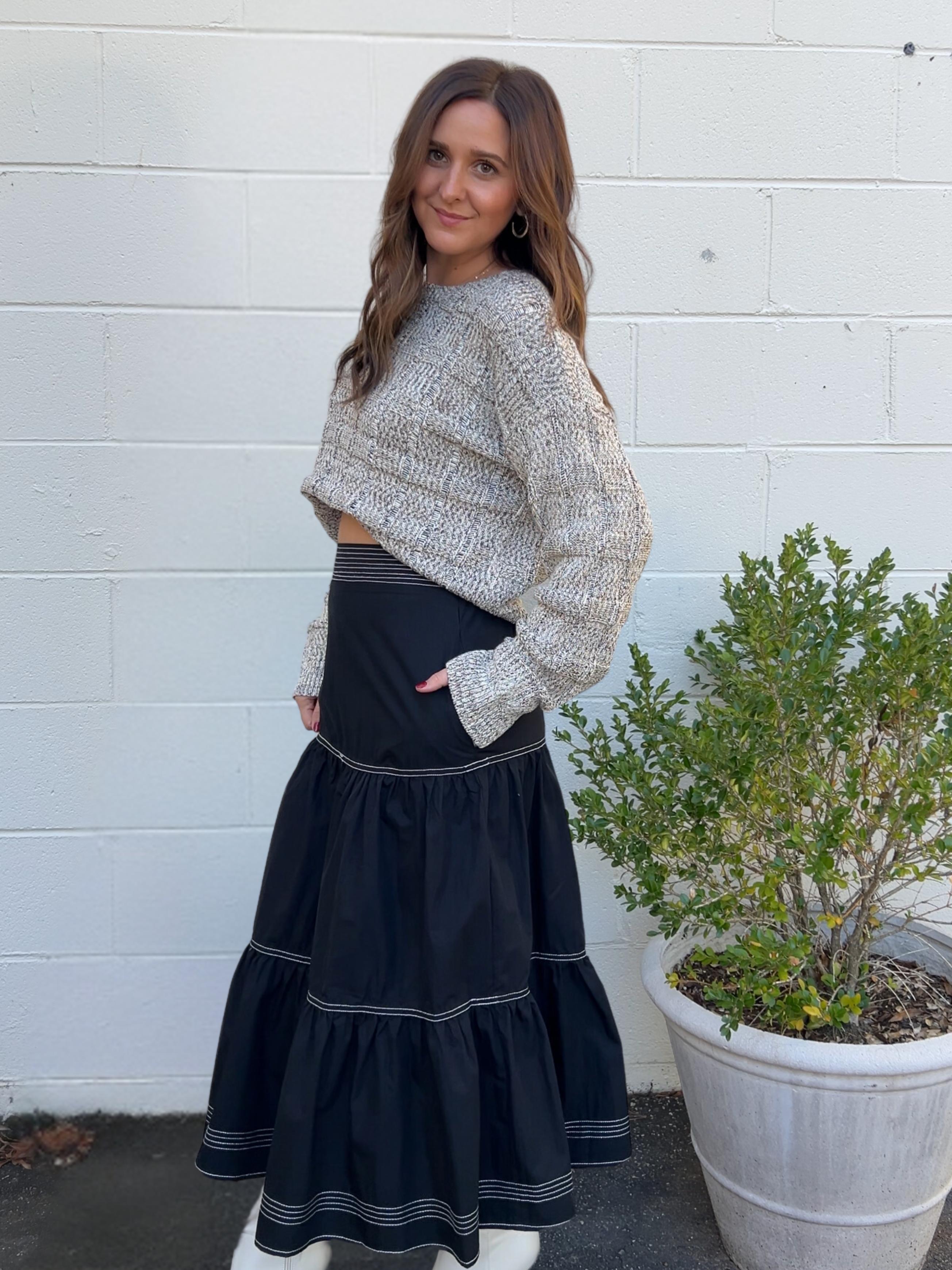 Top Tier Midi Skirt Product Image