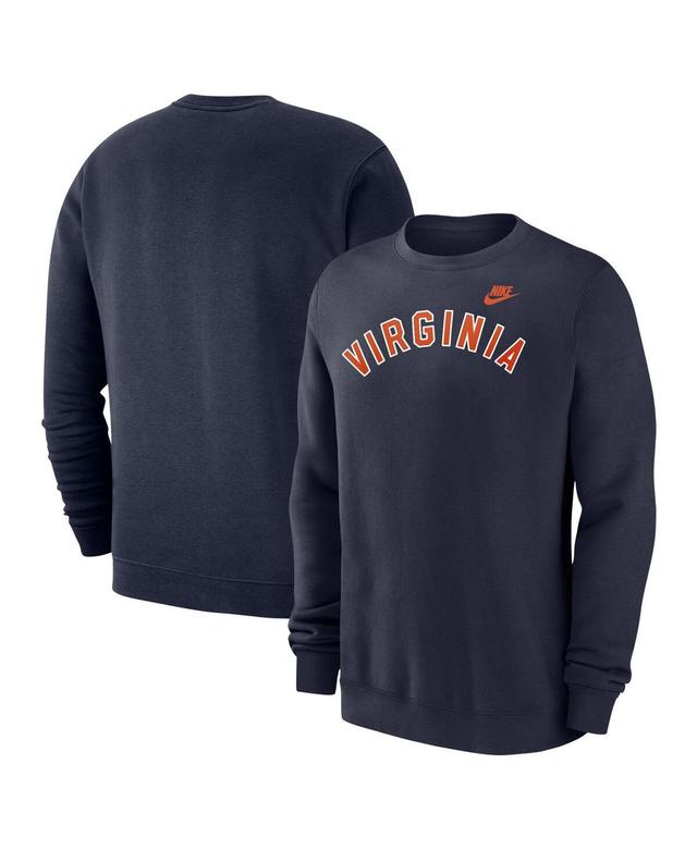 Nike Mens Navy Virginia Cavaliers Vintage Block Wordmark Core T-Shirt Product Image