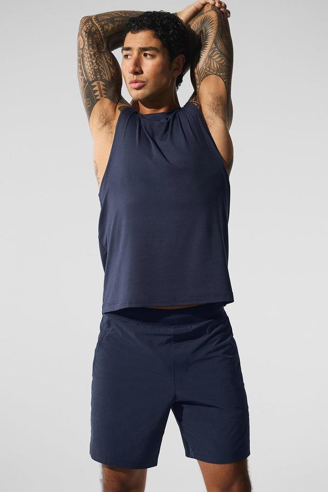 Conquer Muscle Tank - Navy Male Product Image