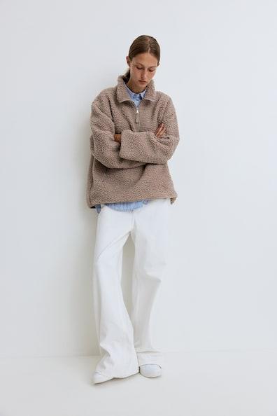 Half-zip Teddy Jacket Product Image