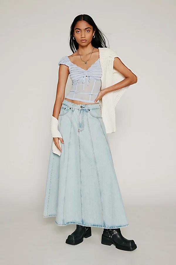 Kimchi Blue Dalilah Lace Cropped Top Womens at Urban Outfitters Product Image