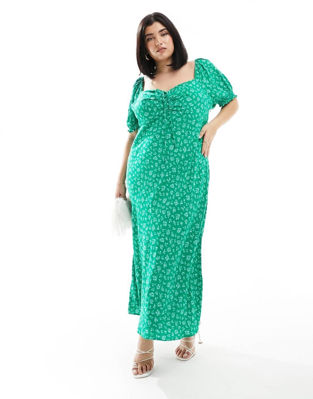 Ever New Curve puff sleeve midi dress Product Image