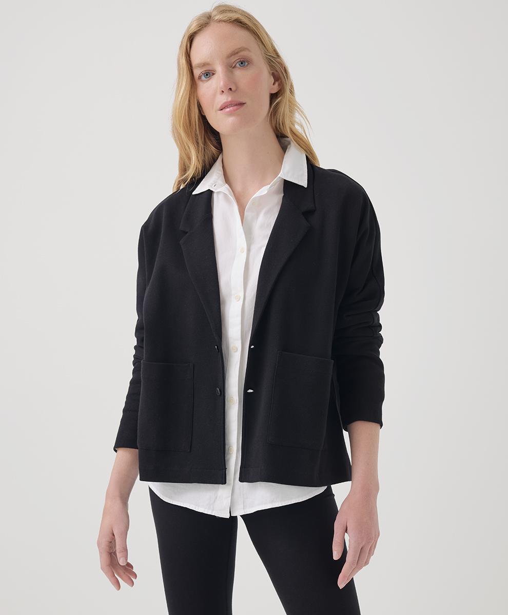 Womens Airplane Relaxed Blazer 3XL Product Image