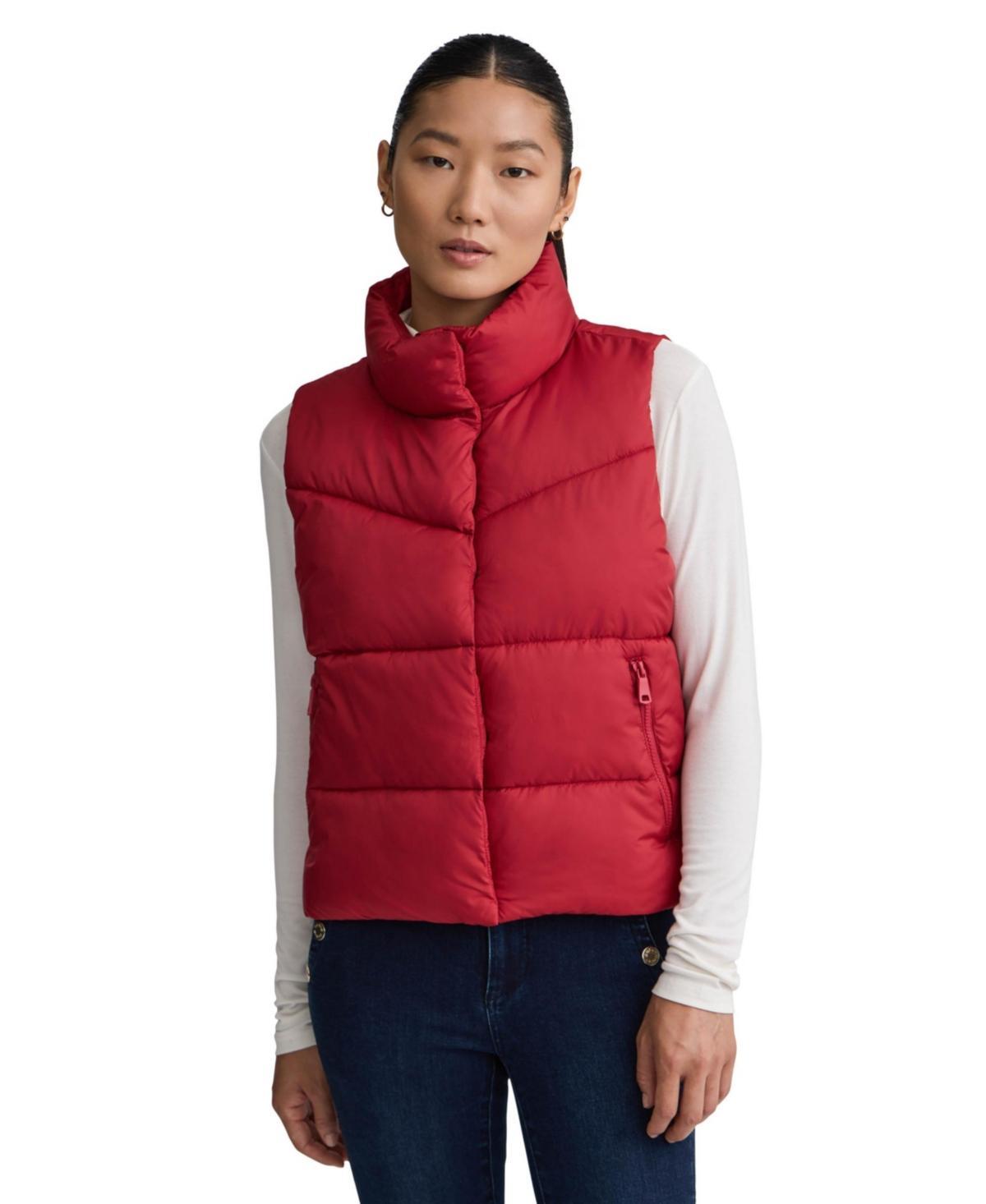 Nvlt Womens Cire Crop Padded Puffer Vest Product Image