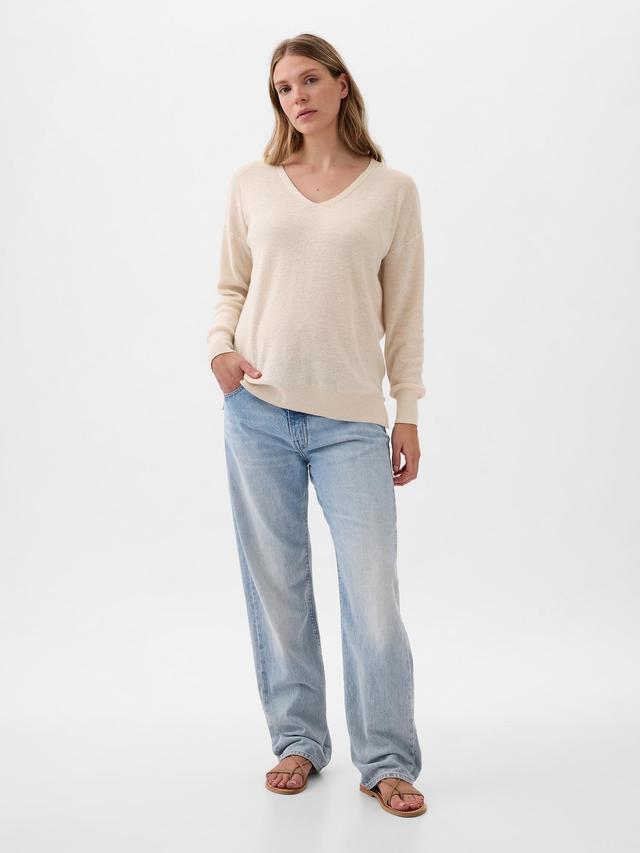 Maternity Linen-Blend Sweater Product Image