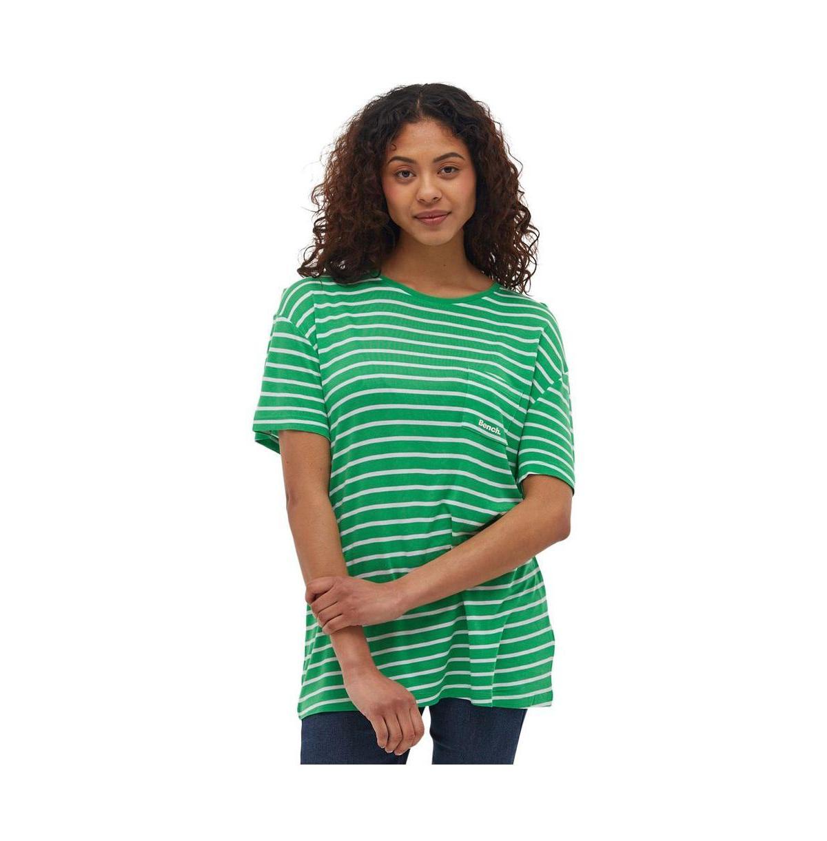 Bench Dna Womens Nouria Striped Pocket Tee Product Image