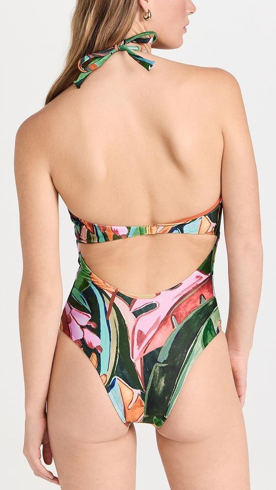 FARM Rio Banana Foliage One Piece | Shopbop Product Image