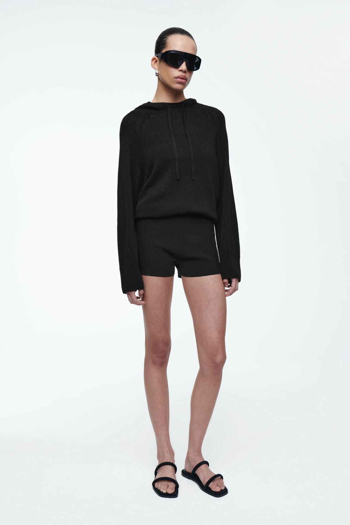 RIBBED-KNIT SHORTS Product Image