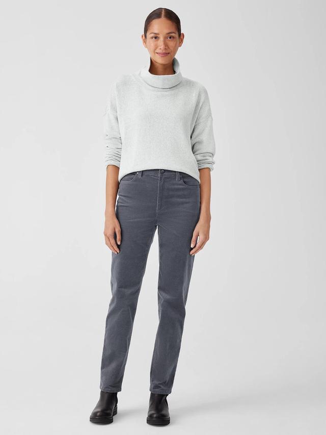 EILEEN FISHER Organic Cotton Stretch Velveteen Pant  Meteor  female  size:Extra Large Product Image