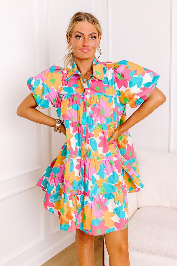 Happy Smiles Floral Mini Dress Product Image