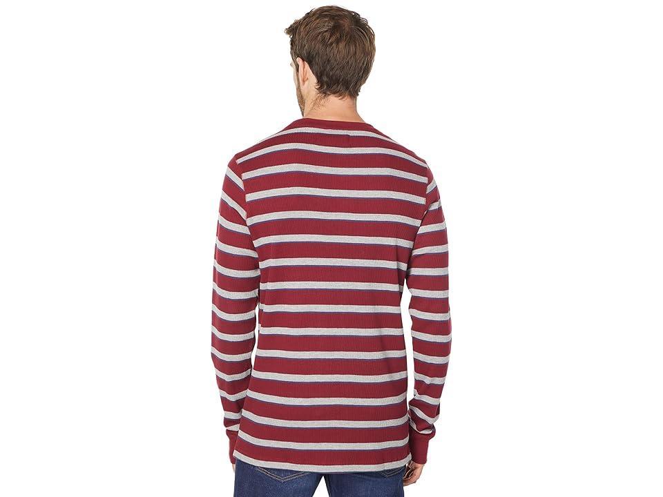 U.S. POLO ASSN. Long Sleeve Stripe Thermal Crew Neck Shirt (University ) Men's Clothing Product Image