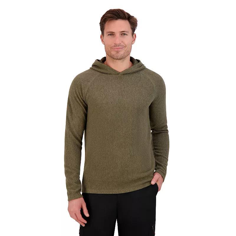 Mens ZeroXposur Brushed Pullover Hoodie Green Product Image