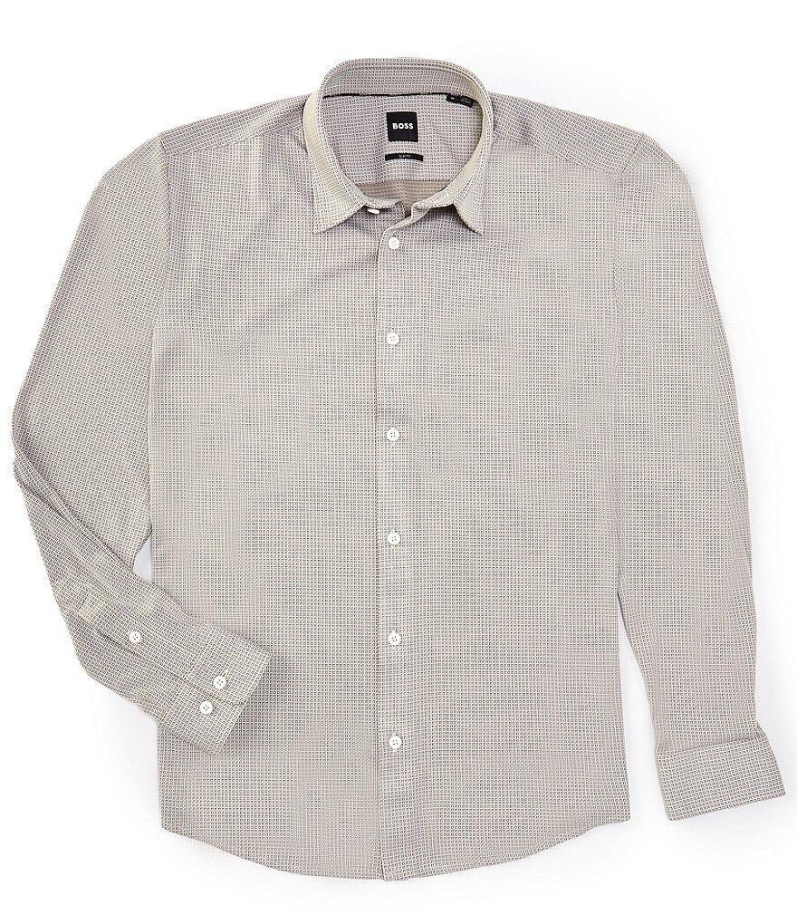 Hugo Boss BOSS Slim Fit Stretch Long Sleeve Woven Shirt Product Image