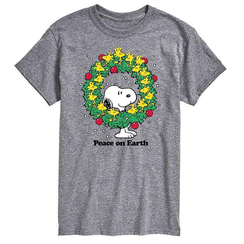 Big & Tall Peanuts Peace On Earth Tee, Mens Product Image